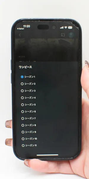 Amazon＿作品ページでのシーズン選択の有無